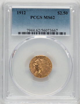 1912 $2.50 Indian Quarter Eagle PCGS MS62 (777602019)
