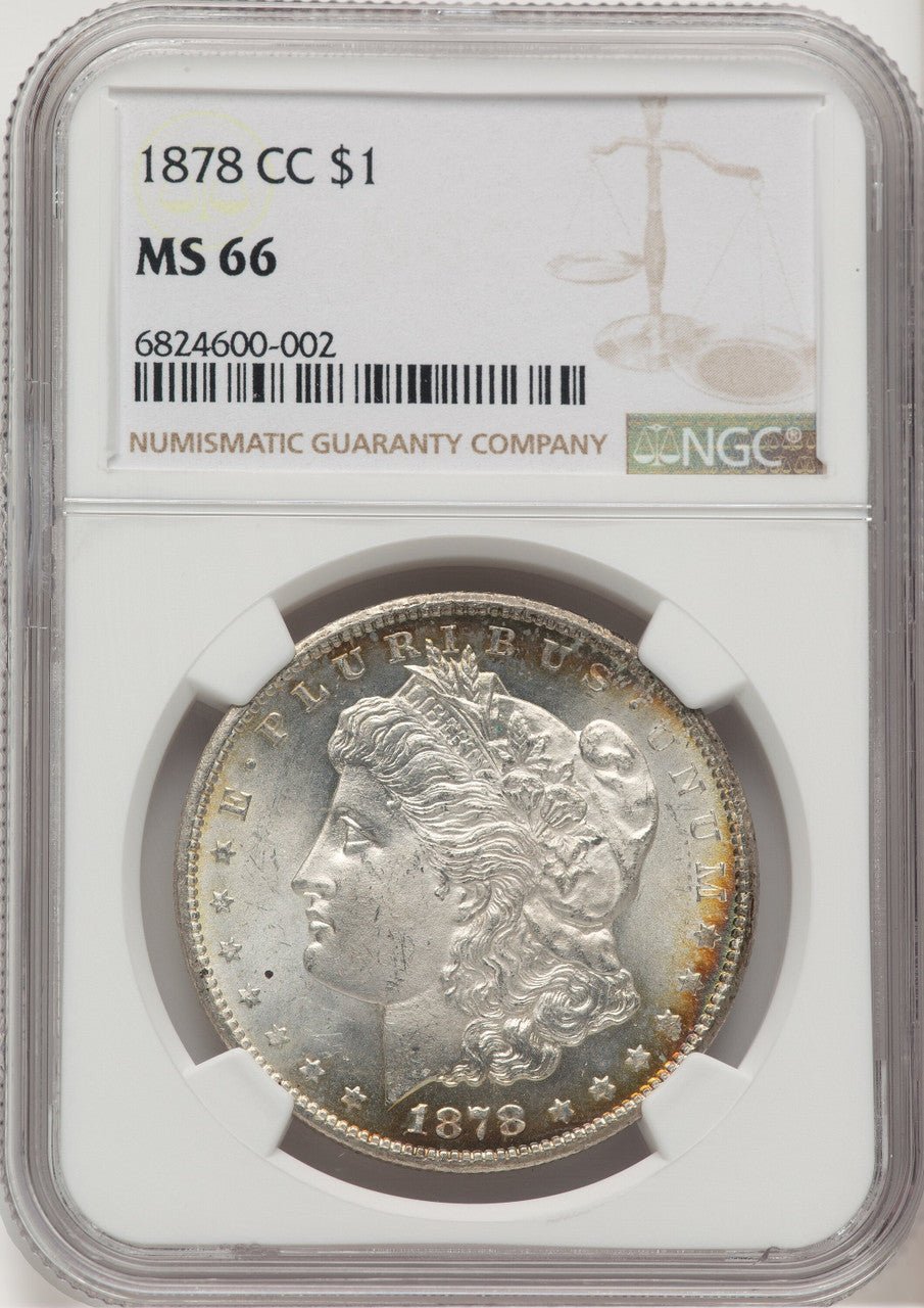 1878-CC Morgan Dollar NGC MS66 (777605036)