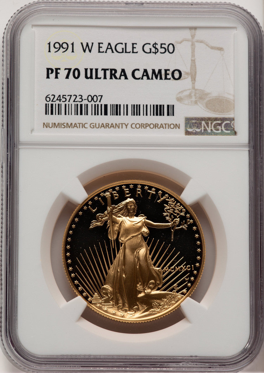 1991 Gold American Eagle 4-Coin Set NGC PF70