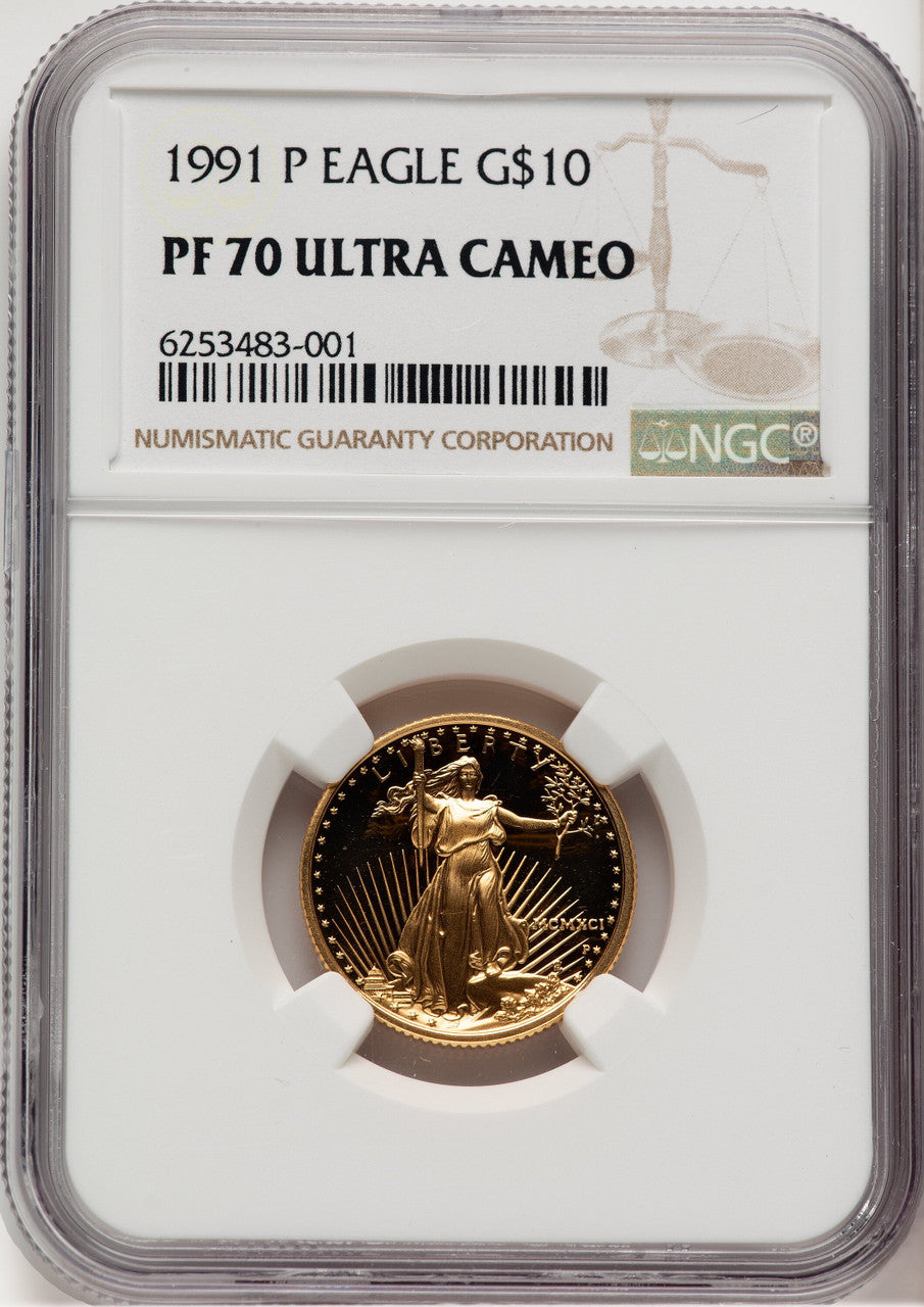 1991 Gold American Eagle 4-Coin Set NGC PF70