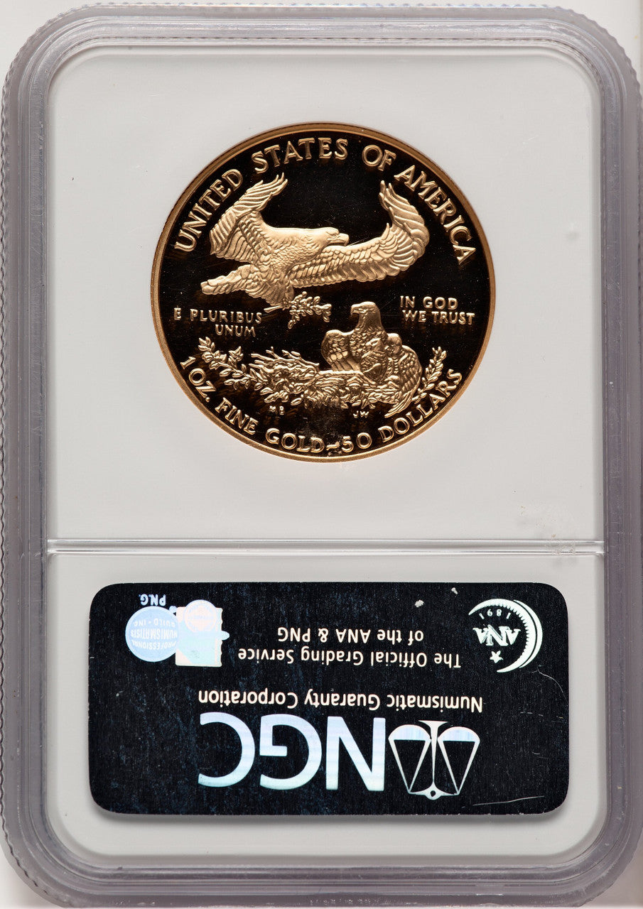 1997-W Gold American Eagle 4-Coin Set Brown Label NGC PF70