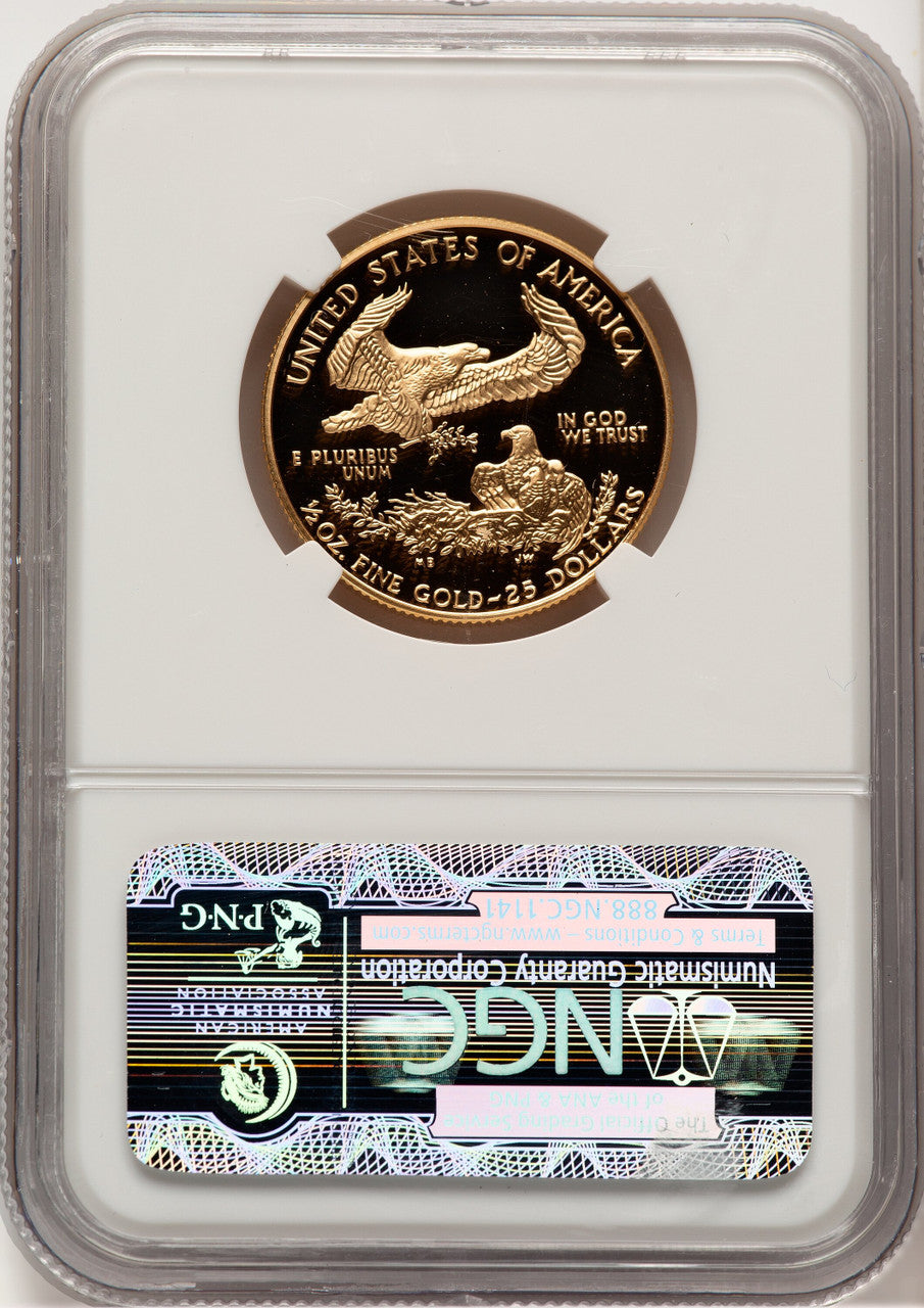 1997-W Gold American Eagle 4-Coin Set Brown Label NGC PF70