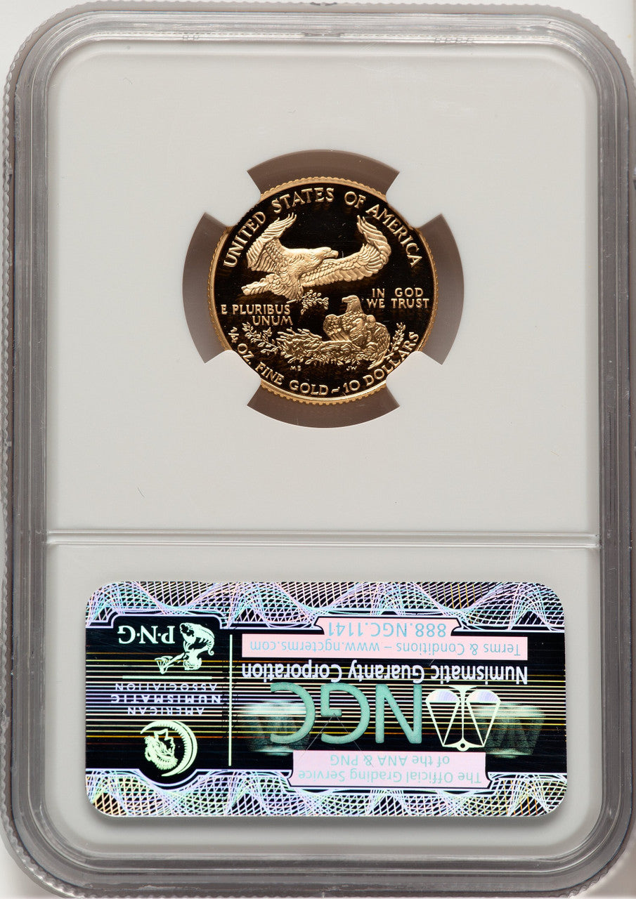 1997-W Gold American Eagle 4-Coin Set Brown Label NGC PF70