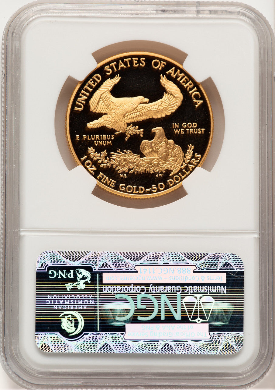 1998-W Gold American Eagle 4-Coin Set Brown Label NGC PF70