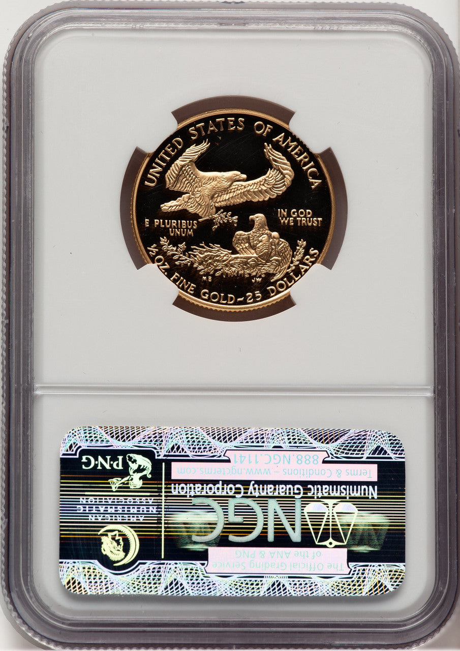1998-W Gold American Eagle 4-Coin Set Brown Label NGC PF70