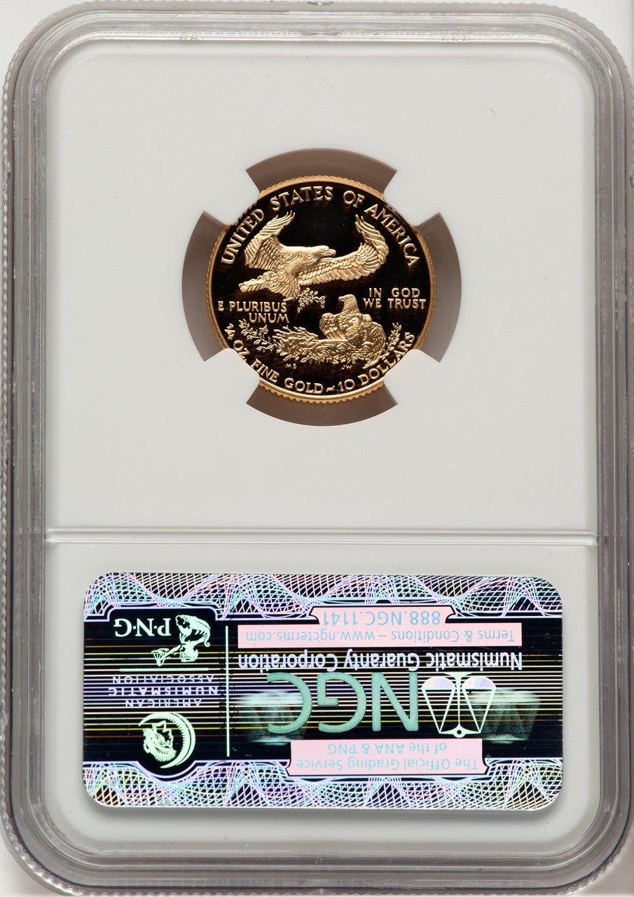 1998-W Gold American Eagle 4-Coin Set Brown Label NGC PF70
