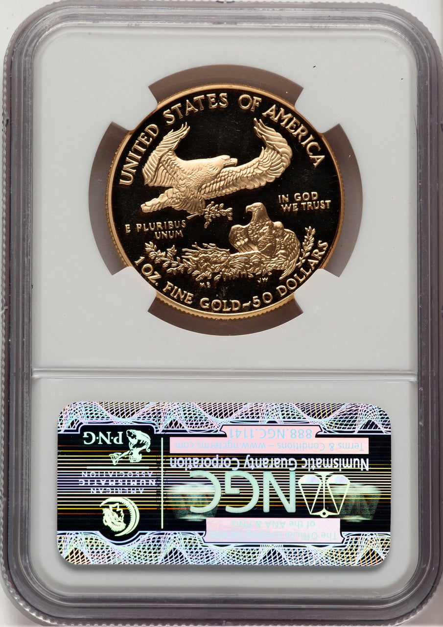 1999-W Gold American Eagle 4-Coin Set Brown Label NGC PF70