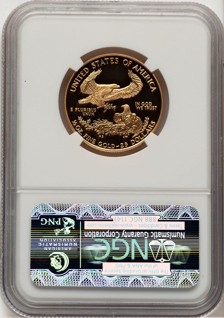 1999-W Gold American Eagle 4-Coin Set Brown Label NGC PF70