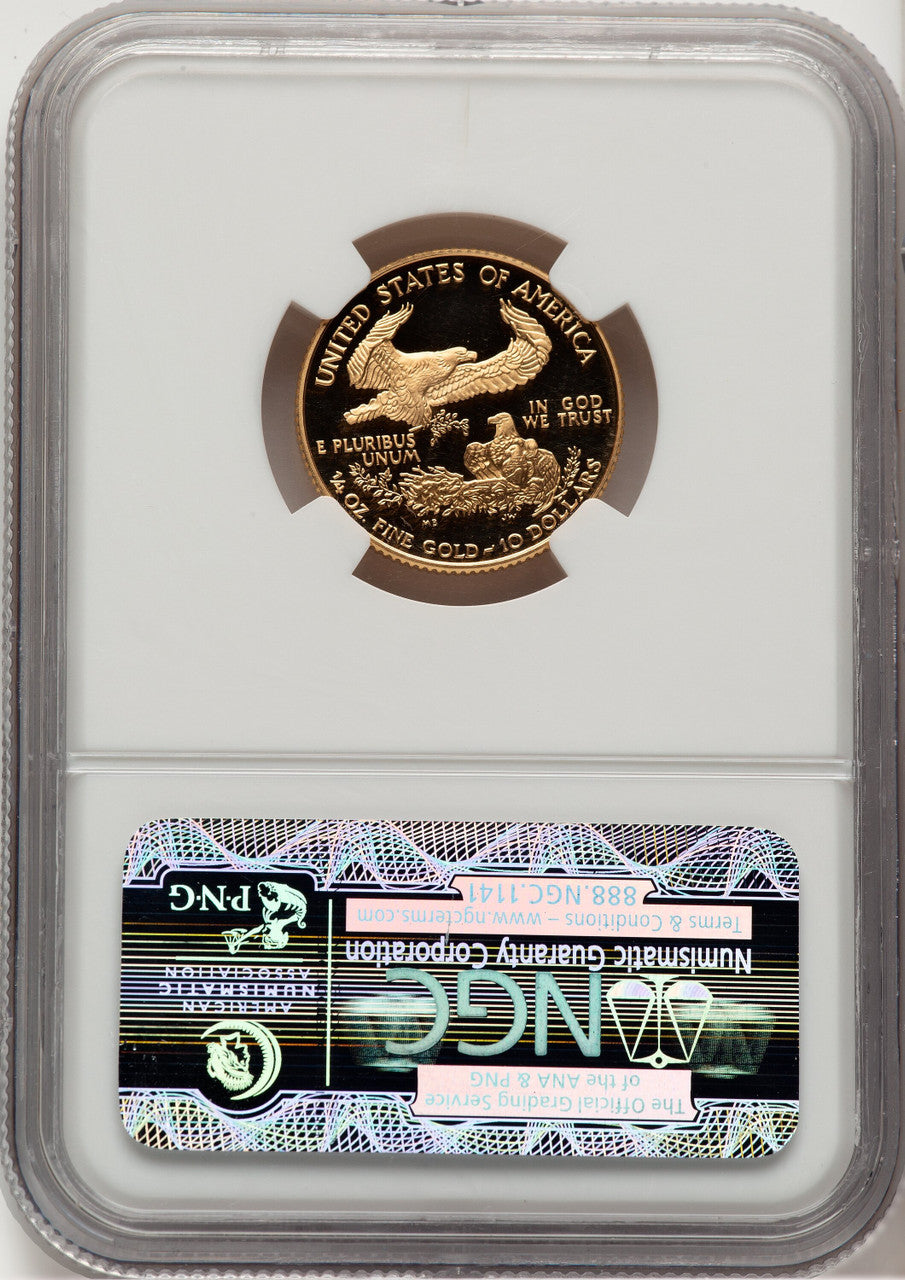 1999-W Gold American Eagle 4-Coin Set Brown Label NGC PF70