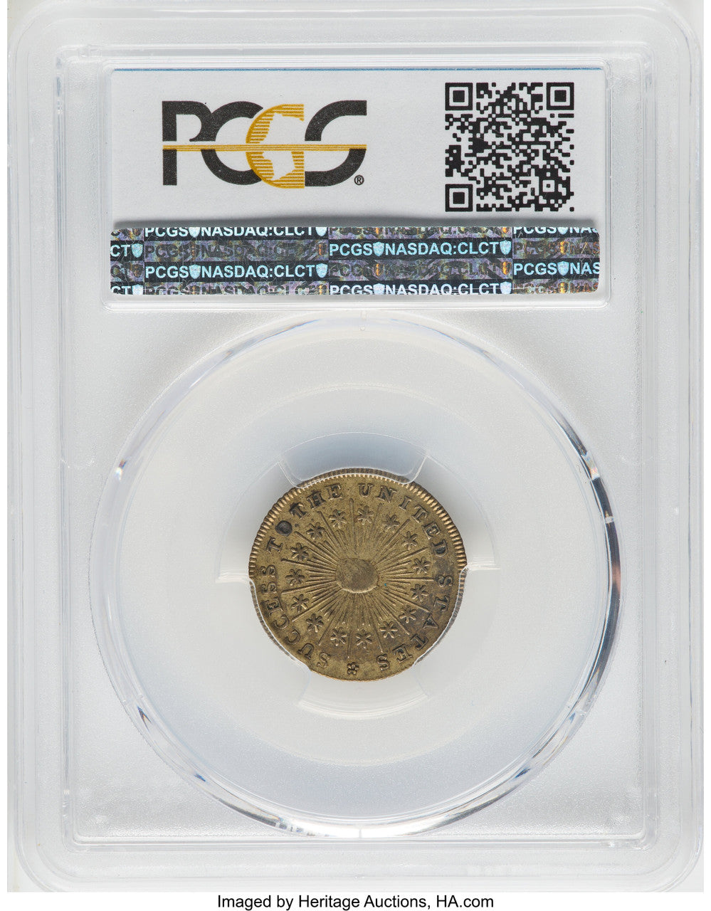 WASH-SUC Washington Success Medal Small Size Reeded Edge Colonials PCGS AU58 (777775003)