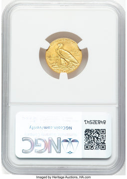 1908 $2.50 Indian Quarter Eagle NGC MS63 (777777010)