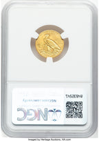 1908 $2.50 Indian Quarter Eagle NGC MS63 (777777010)