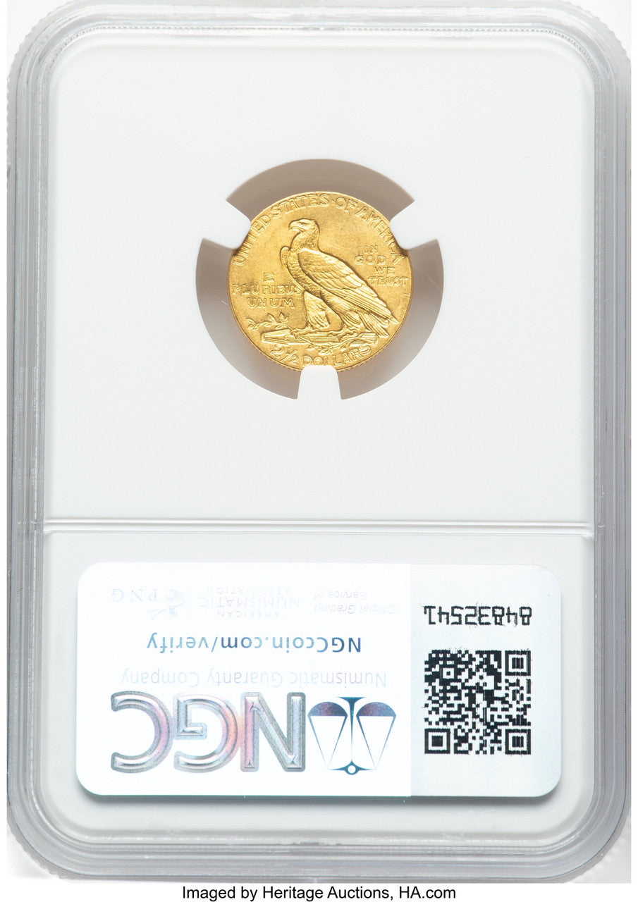 1908 $2.50 Indian Quarter Eagle NGC MS63 (777777010)