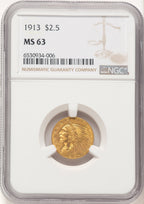 1913 $2.50 Indian Quarter Eagle NGC MS63 (777777013)