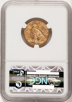 1915 $5 Indian Half Eagle NGC MS63 (777777021)