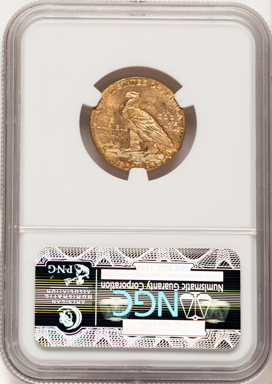 1915 $5 Indian Half Eagle NGC MS63 (777777021)