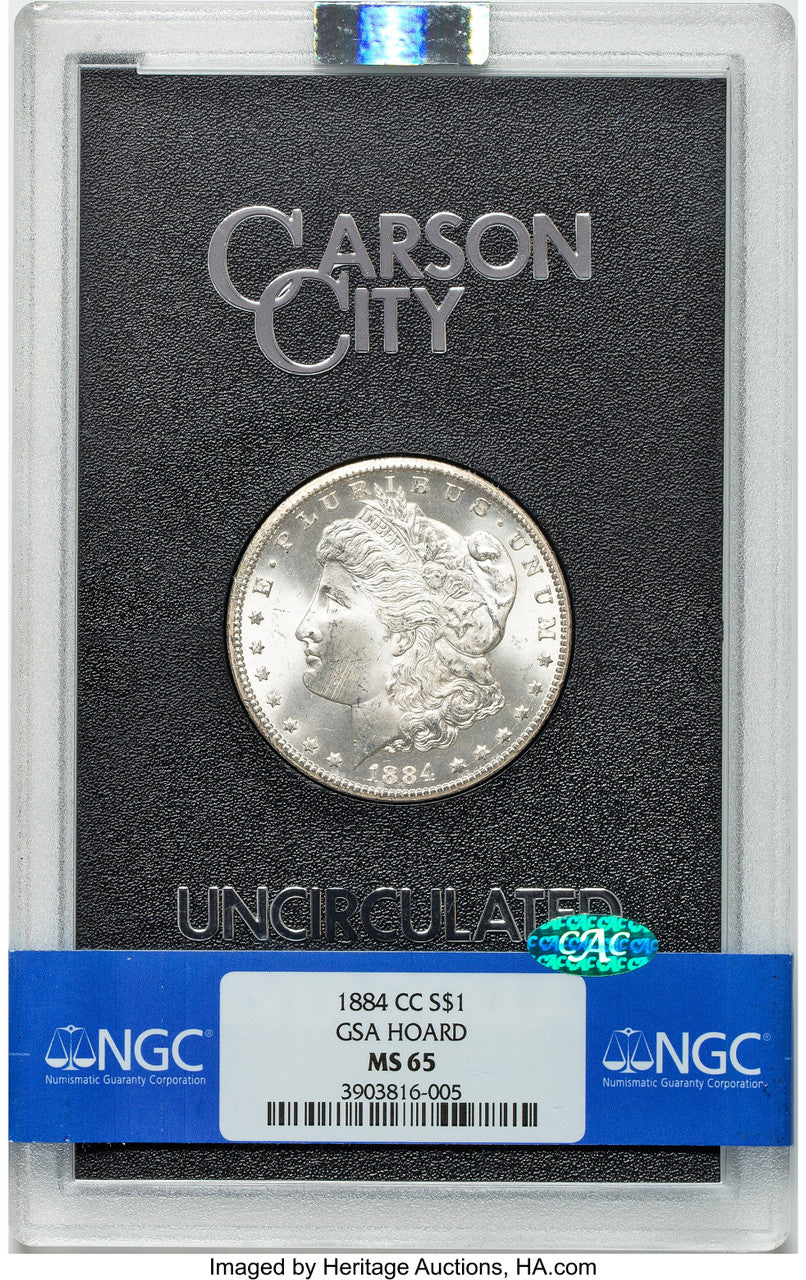 1884-CC GSA Hoard CAC Morgan Dollar NGC MS65 (777777035)