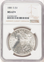 1881-S Morgan Dollar NGC MS67+ (777794005)