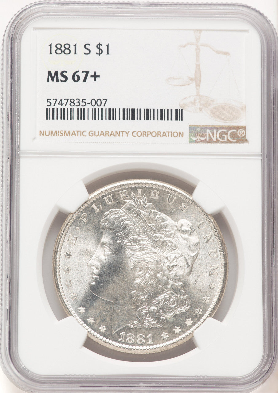 1881-S Morgan Dollar NGC MS67+ (777794005)