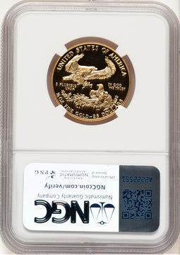 1989-P Proof Gold Eagle 1/2 oz Brown Label NGC MS70