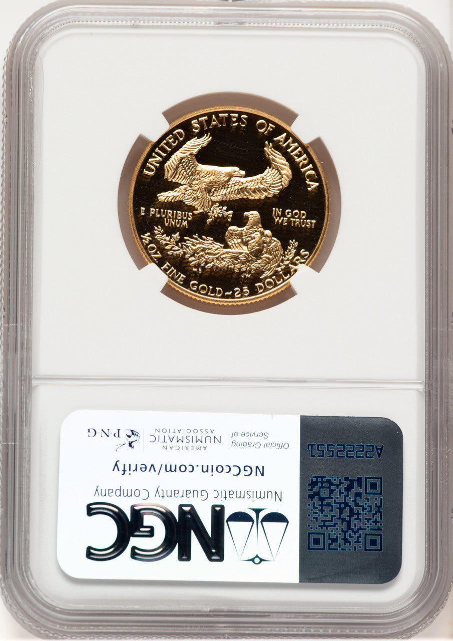 1989-P Proof Gold Eagle 1/2 oz Brown Label NGC MS70