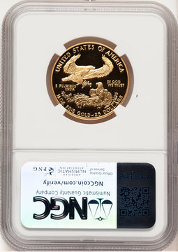 1992-P Proof Gold Eagle 1/2 oz Brown Label NGC PF70