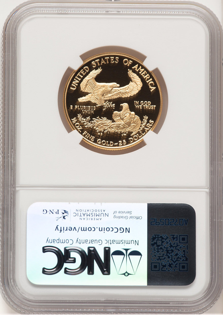 2000-W Proof Gold Eagle 1/2 oz Brown Label NGC PF70
