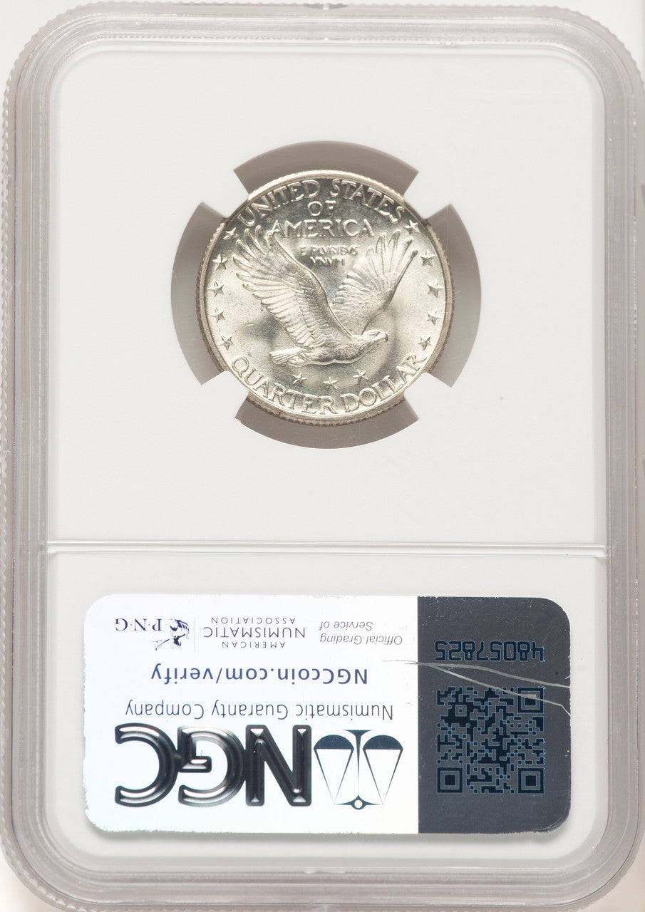 1927 25C FH Standing Liberty Quarter NGC MS67