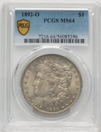 1892-O Morgan Dollar PCGS MS64