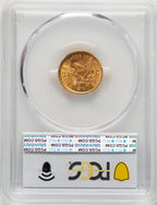 1857 $2.50 Liberty Quarter Eagle PCGS MS66