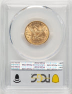 1891 $5 Liberty Half Eagle PCGS MS63+