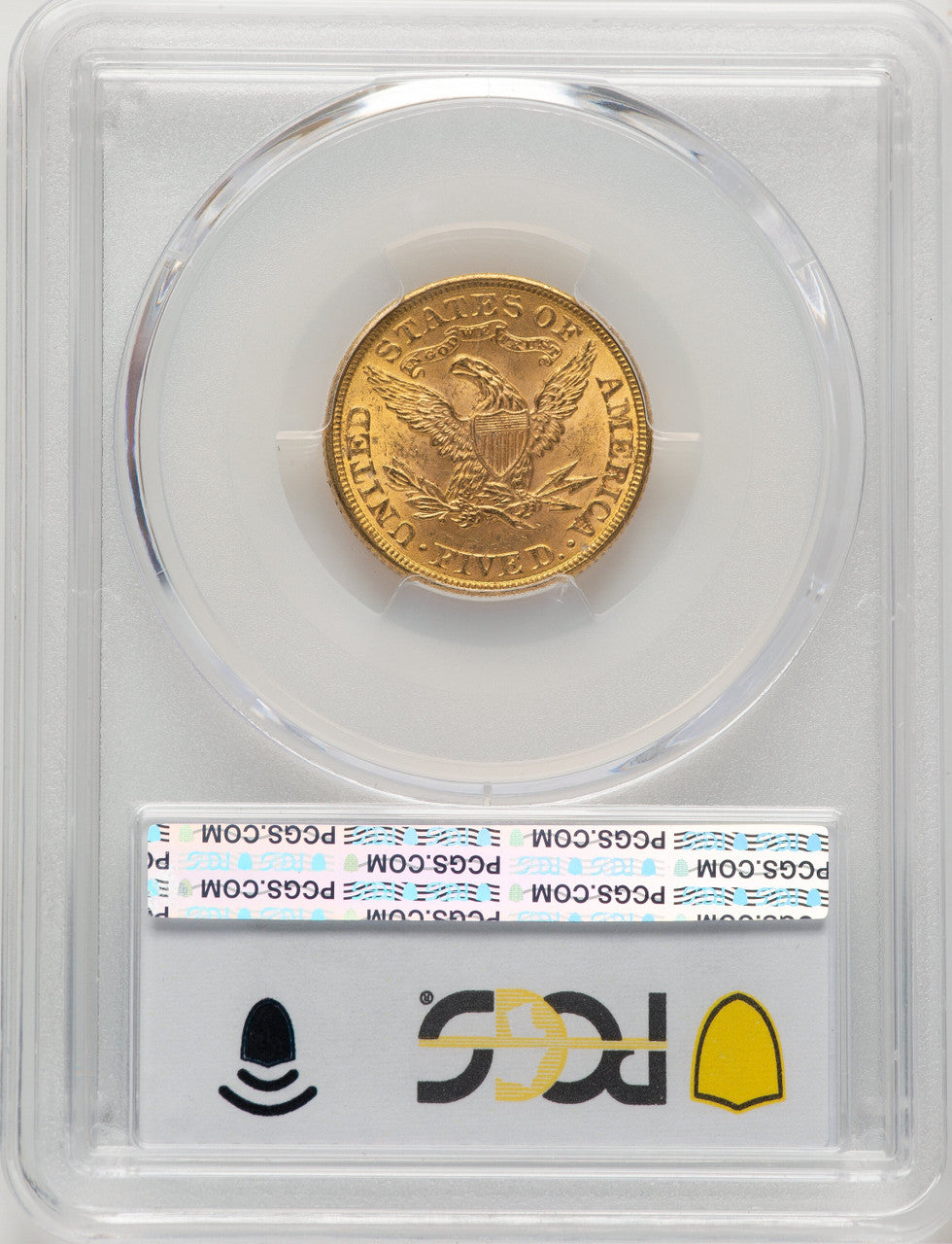 1899 $5 CAC Liberty Half Eagle PCGS MS63+