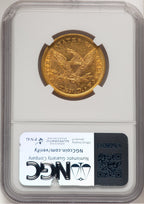 1854-S $10 Liberty Eagle NGC AU55 (777985037)