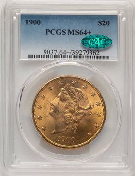 1900 $20 CAC Liberty Double Eagle PCGS MS64+ (777985044)