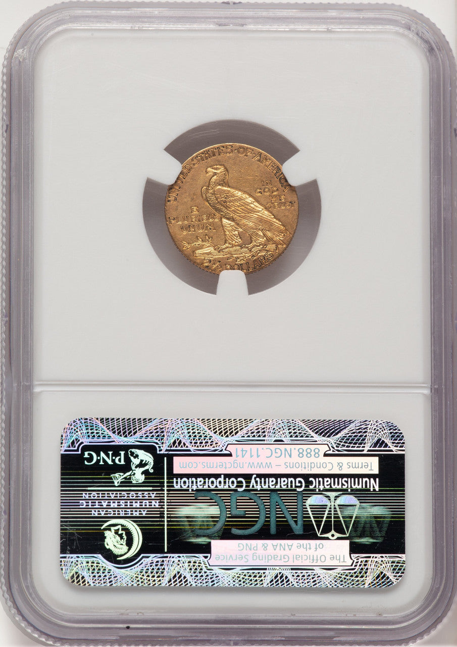 1911-D $2.50 Indian Quarter Eagle NGC AU50