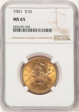 1901 $10 Liberty Eagle NGC MS65 (777999043)