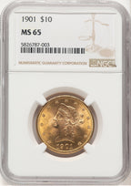 1901 $10 Liberty Eagle NGC MS65 (777999044)