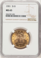 1901 $10 Liberty Eagle NGC MS65 (777999078)