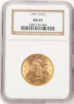 1901-S $10 Liberty Eagle NGC MS65 (777999080)