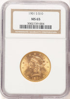 1901-S $10 Liberty Eagle NGC MS65 (777999080)