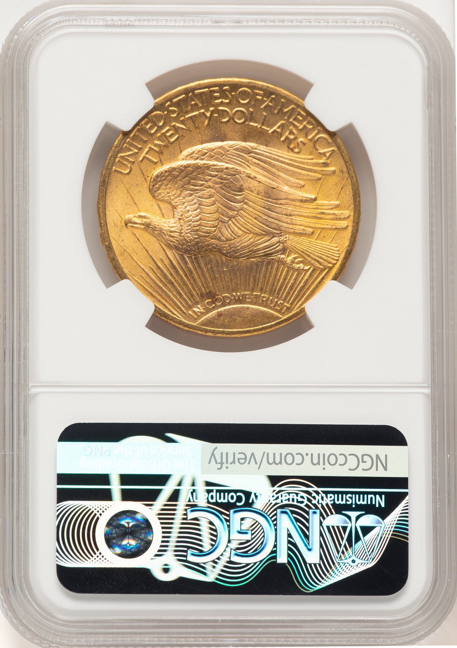 1924 $20 Saint CAC Saint-Gaudens Double Eagle NGC MS66+ (778001003)