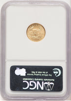 2007-W Burnished Gold Eagle 1/10 oz ER Blue NGC MS70