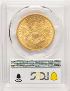 1855-S $20 Liberty Double Eagle PCGS AU58