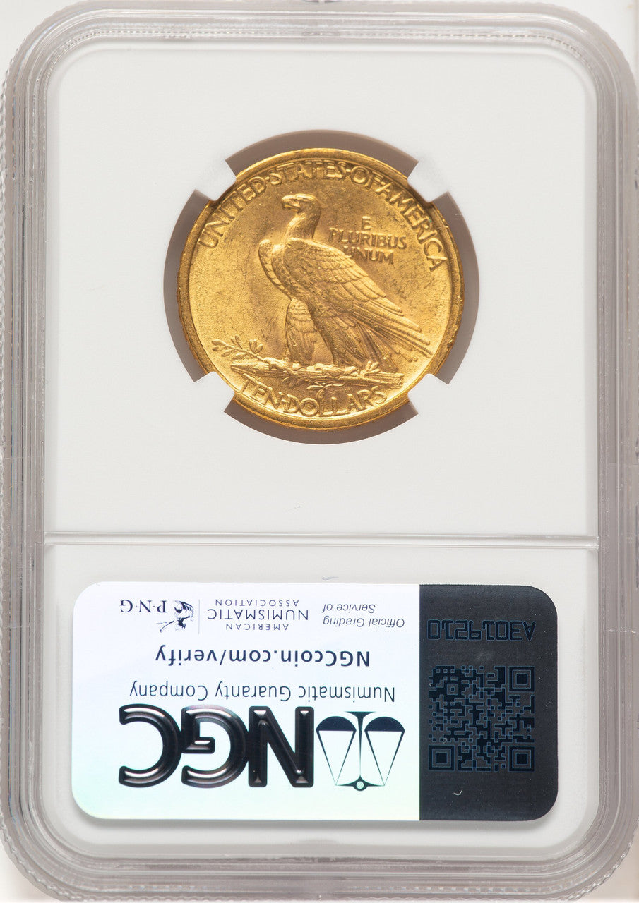 1907 $10 No Motto Indian Eagle NGC MS62 (778156004)