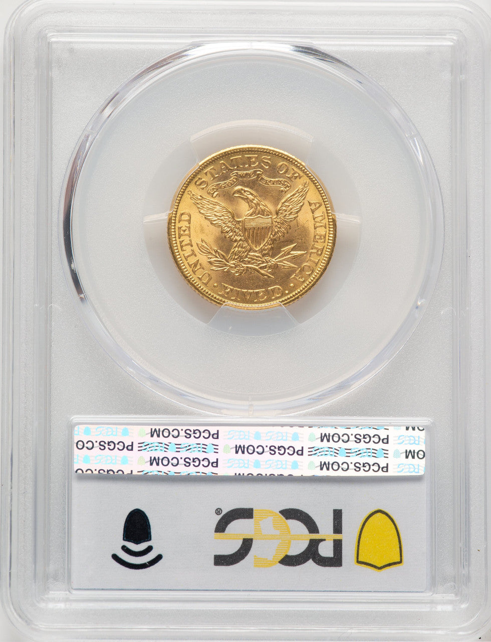 1908 $5 Liberty Liberty Half Eagle PCGS MS65