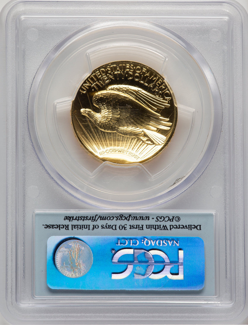 2009 G$20 Ultra High Relief FS Flag PCGS MS70