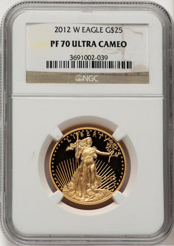 2012-W Gold American Eagle 4-Coin Set NGC PF70 BL