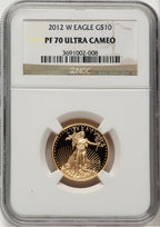 2012-W Gold American Eagle 4-Coin Set NGC PF70 BL