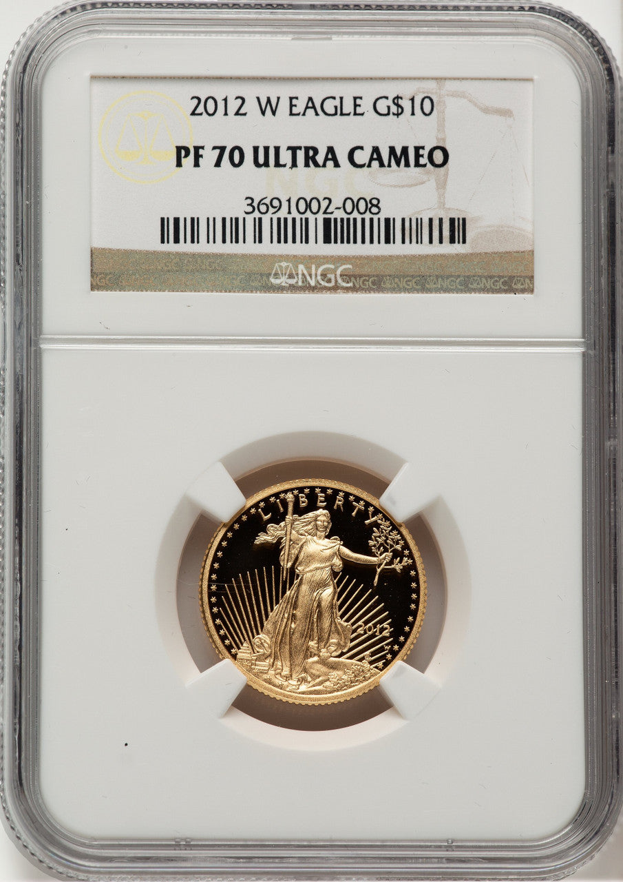 2012-W Gold American Eagle 4-Coin Set NGC PF70 BL