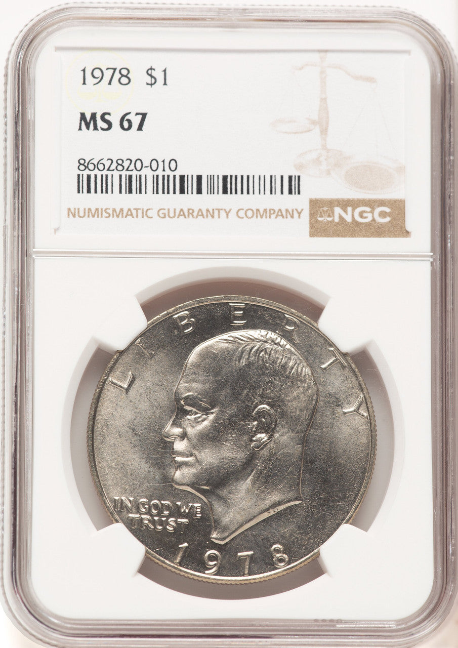 1978 $1 Eisenhower Dollar NGC MS67